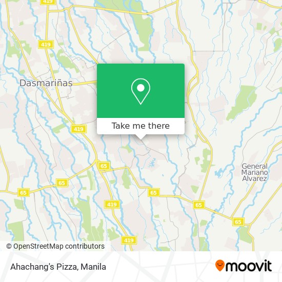 Ahachang's Pizza map