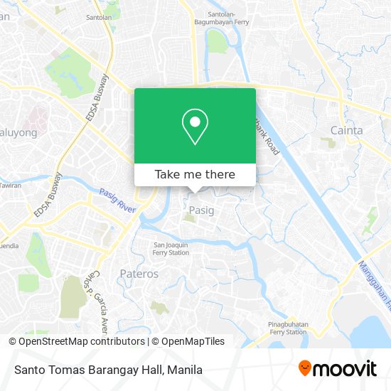 Santo Tomas Barangay Hall map