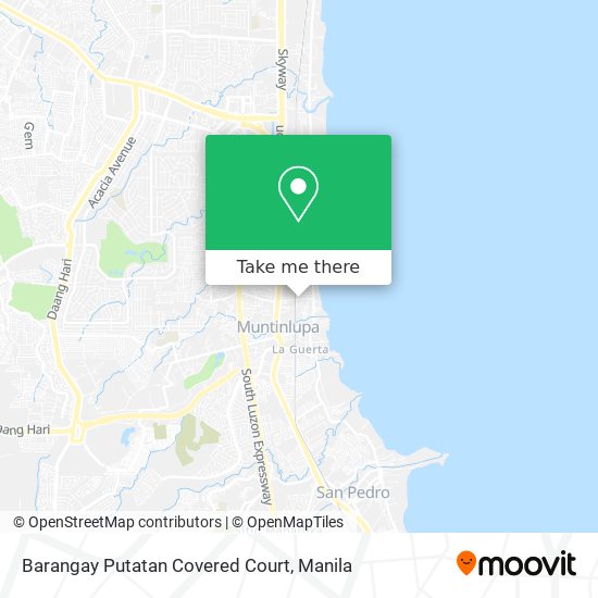 Barangay Putatan Covered Court map