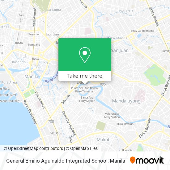 General Emilio Aguinaldo Integrated School map