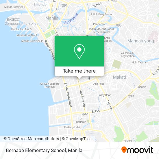 Bernabe Elementary School map