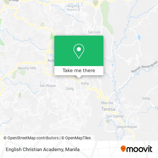 English Christian Academy map