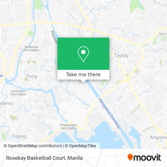 Rosebay Basketball Court map