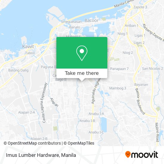 Imus Lumber Hardware map