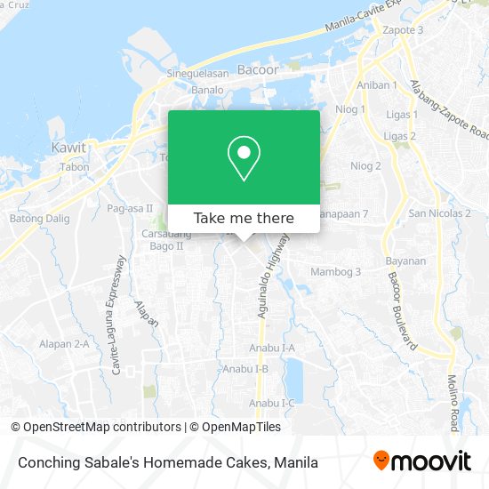 Conching Sabale's Homemade Cakes map