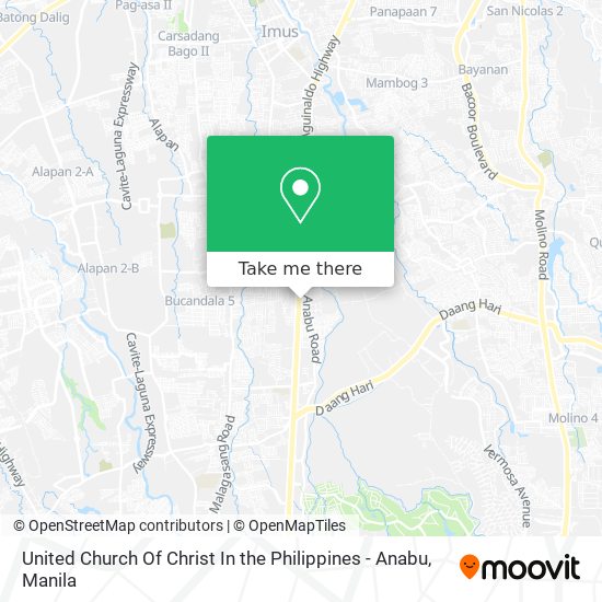 United Church Of Christ In the Philippines - Anabu map