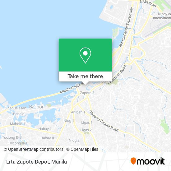 Lrta Zapote Depot map