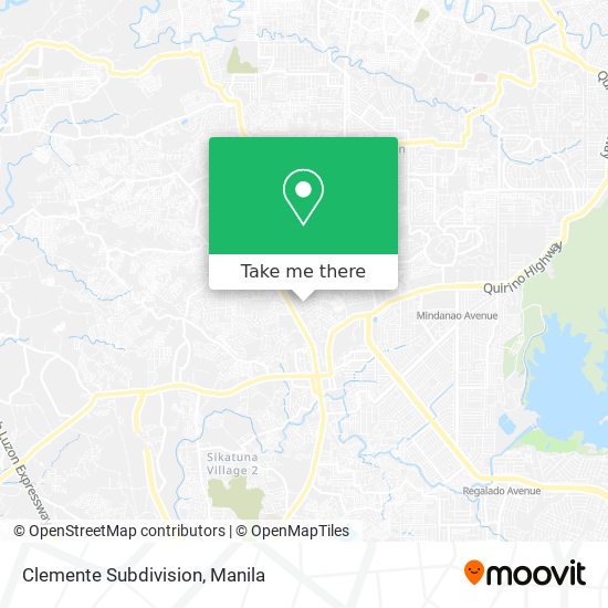 Clemente Subdivision map