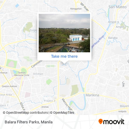 Balara Filters Parks map