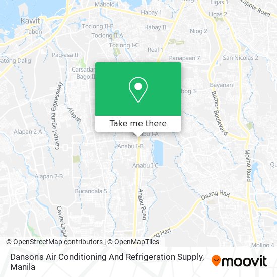 Danson's Air Conditioning And Refrigeration Supply map