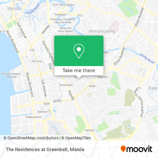 The Residences at Greenbelt map