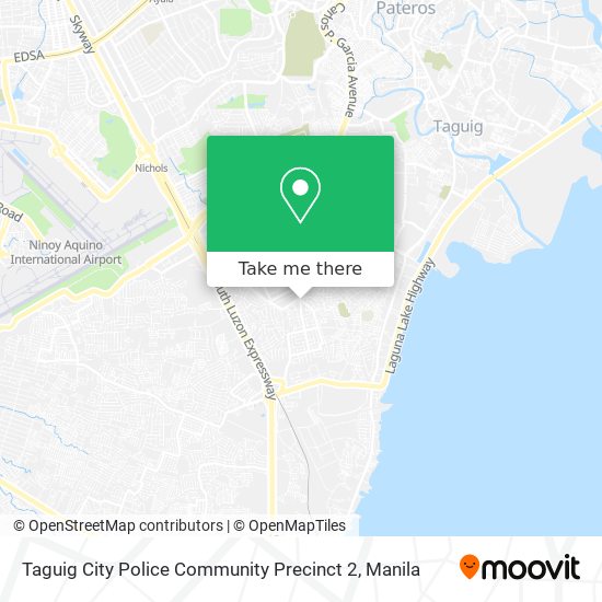 Taguig City Police Community Precinct 2 map