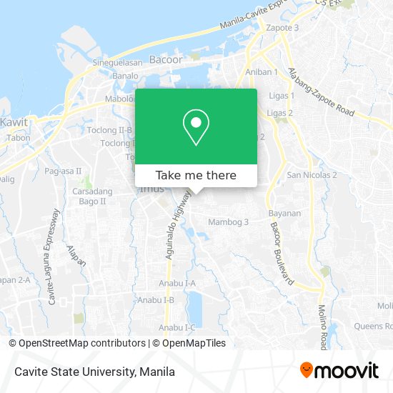 Cavite State University map