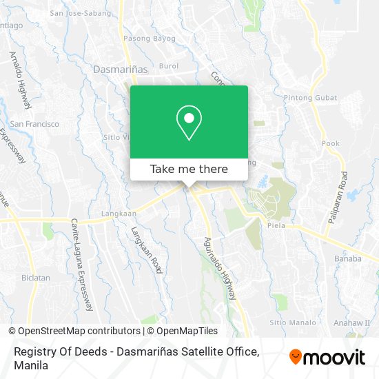 Registry Of Deeds - Dasmariñas Satellite Office map