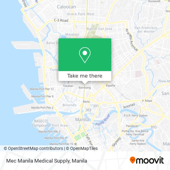 Mec Manila Medical Supply map