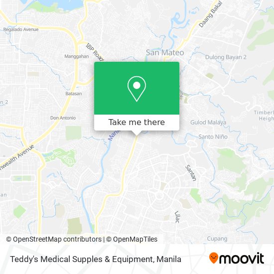 Teddy's Medical Supples & Equipment map