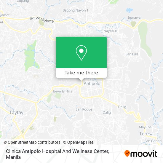 Clinica Antipolo Hospital And Wellness Center map