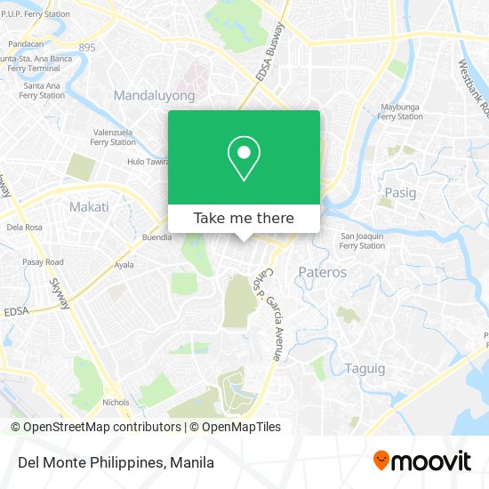 Del Monte Philippines map