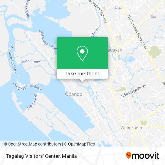 Tagalag Visitors' Center map