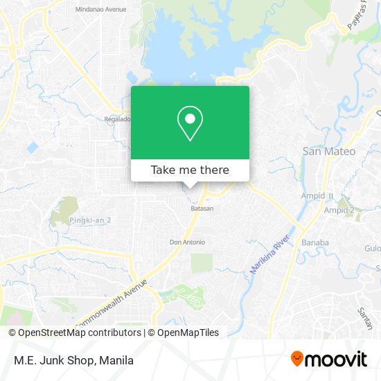M.E. Junk Shop map