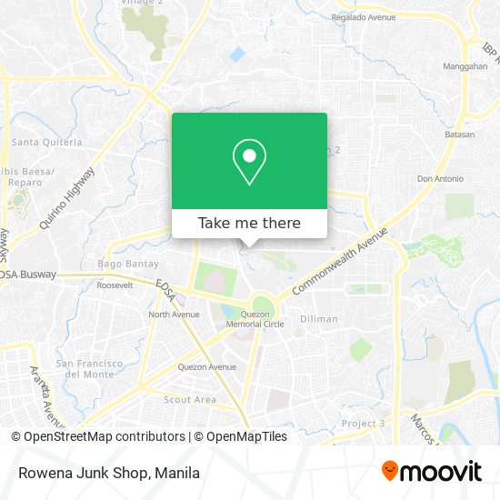 Rowena Junk Shop map