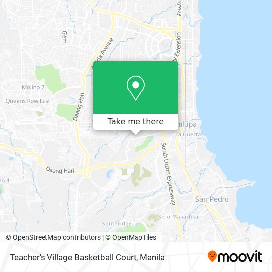 Teacher's Village Basketball Court map