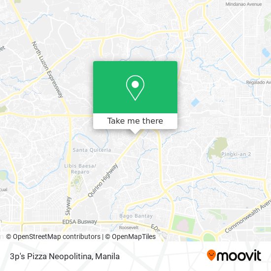 3p's Pizza Neopolitina map