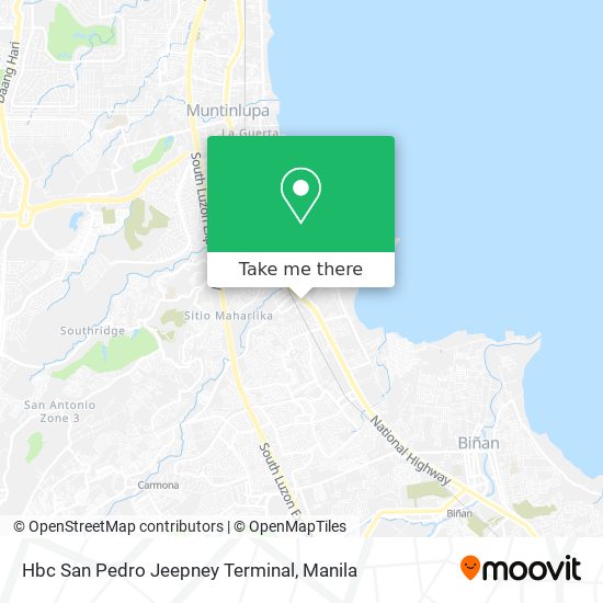 Hbc San Pedro Jeepney Terminal map