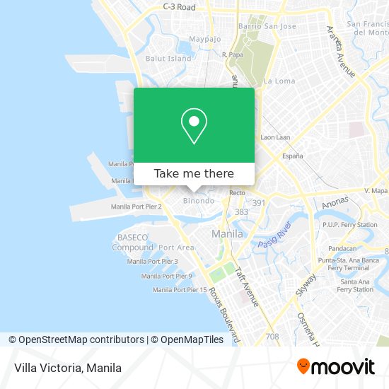 Villa Victoria map