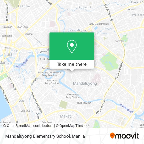 Mandaluyong Elementary School map