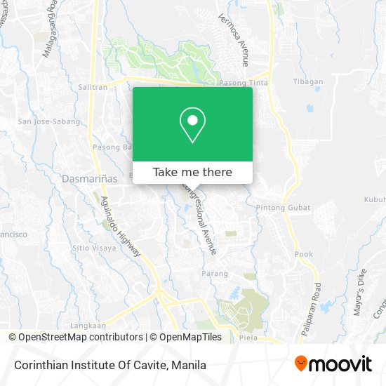 Corinthian Institute Of Cavite map
