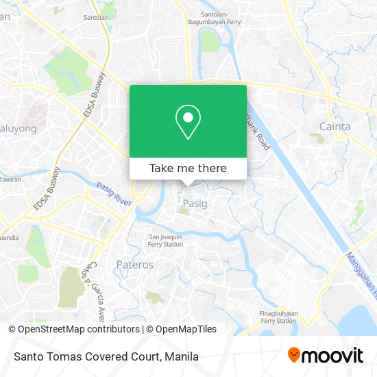 Santo Tomas Covered Court map