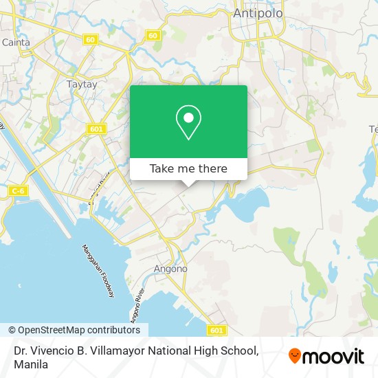 Dr. Vivencio B. Villamayor National High School map