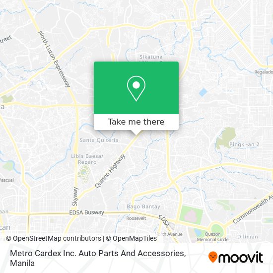 Metro Cardex Inc. Auto Parts And Accessories map