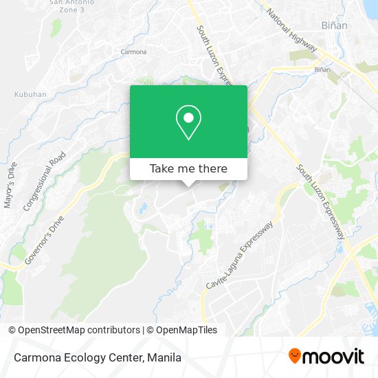 Carmona Ecology Center map