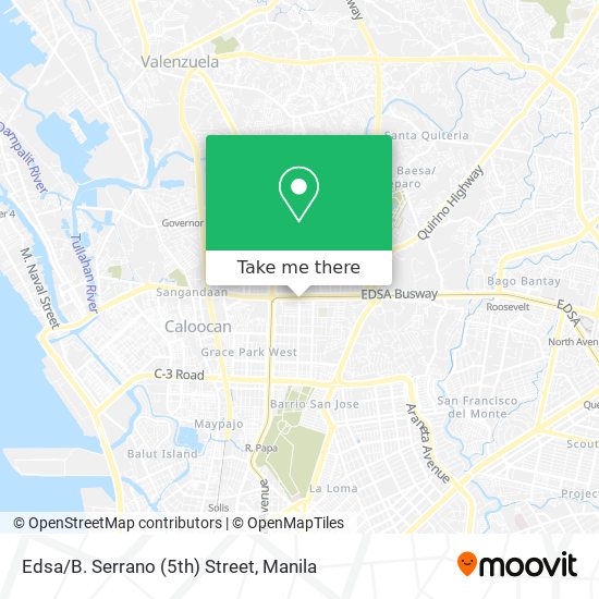 Edsa/B. Serrano (5th) Street map
