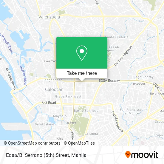 Edsa/B. Serrano (5th) Street map