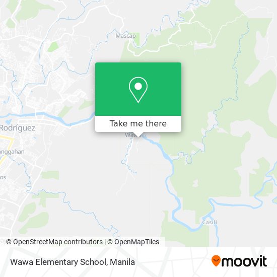 Wawa Elementary School map