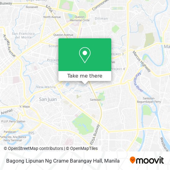 Bagong Lipunan Ng Crame Barangay Hall map