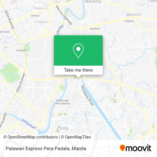 Palawan Express Pera Padala map