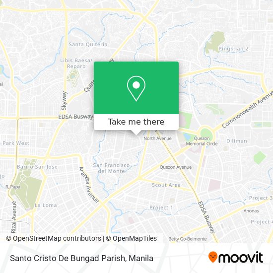 Santo Cristo De Bungad Parish map