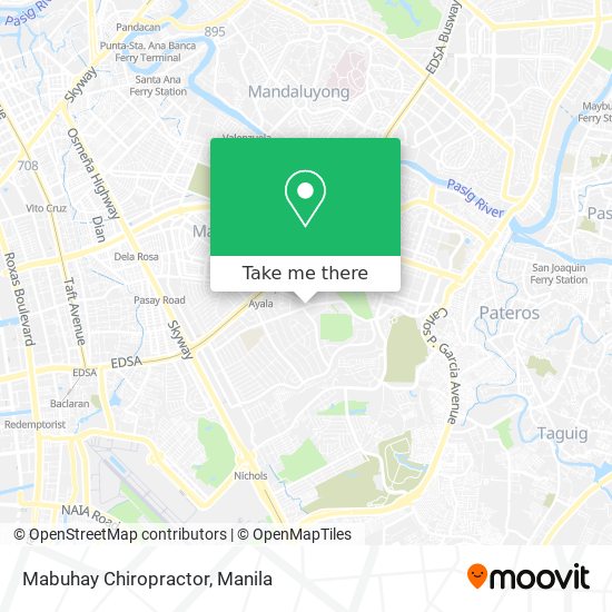 Mabuhay Chiropractor map