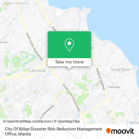 City Of Biñan Disaster Risk Reduction Management Office map