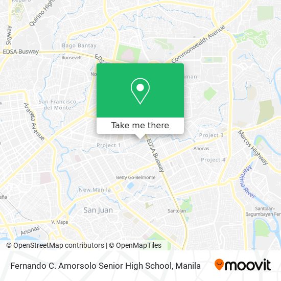 Fernando C. Amorsolo Senior High School map