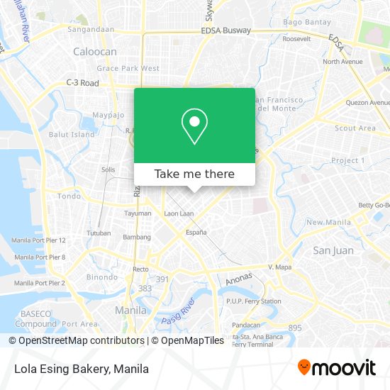 Lola Esing Bakery map