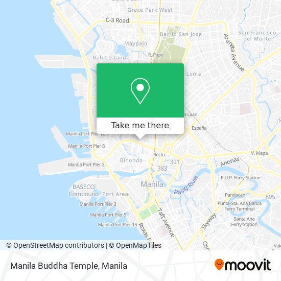 Manila Buddha Temple map