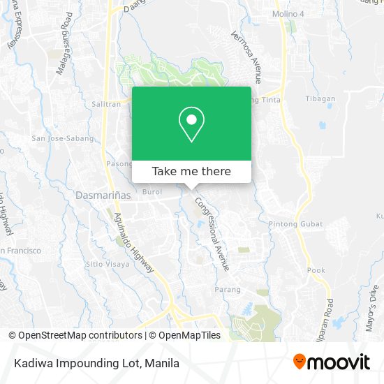 Kadiwa Impounding Lot map