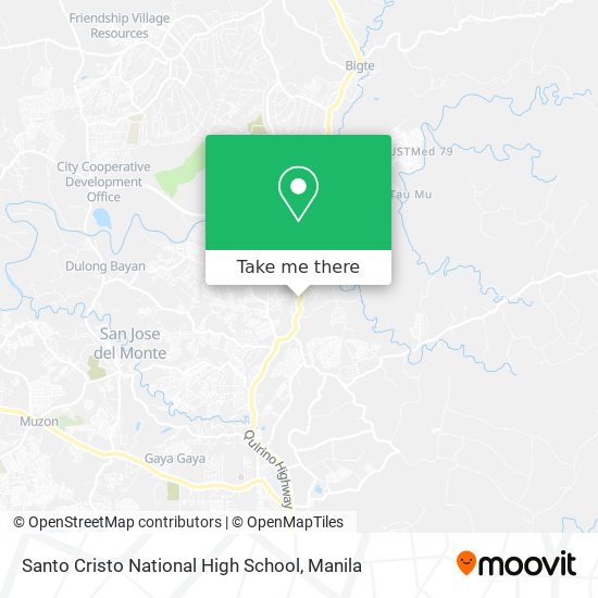 Santo Cristo National High School map