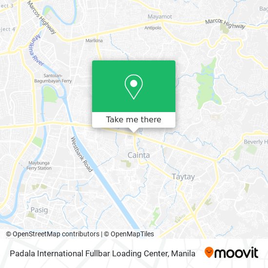 Padala International Fullbar Loading Center map