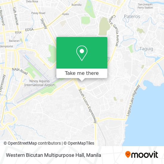 Western Bicutan Multipurpose Hall map